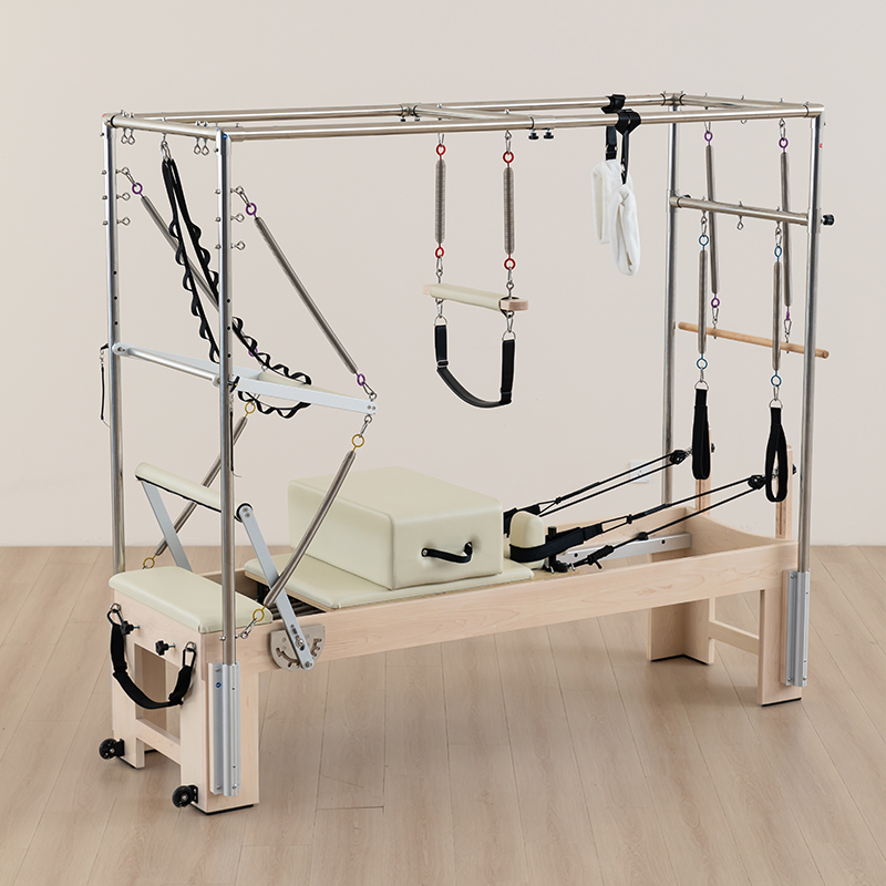 Adjustable Cadillac Reformer Tower Set for Home and Studio