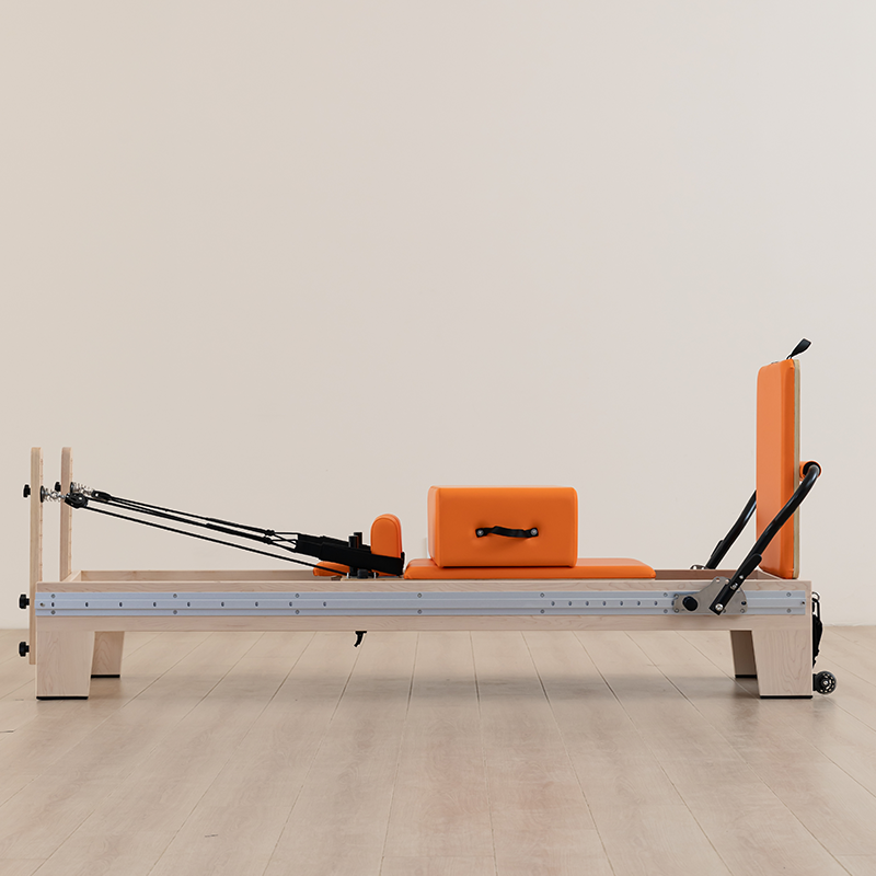Wooden Pilates Reformer with Infinite Adjustable Footbar