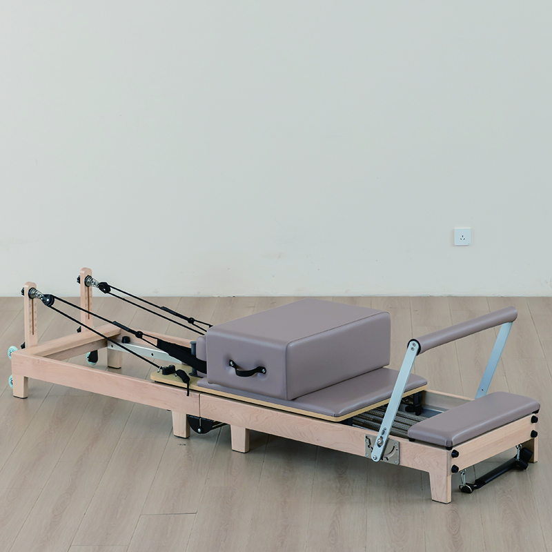 Wooden Folding Pilates Reformer – Compact, Portable