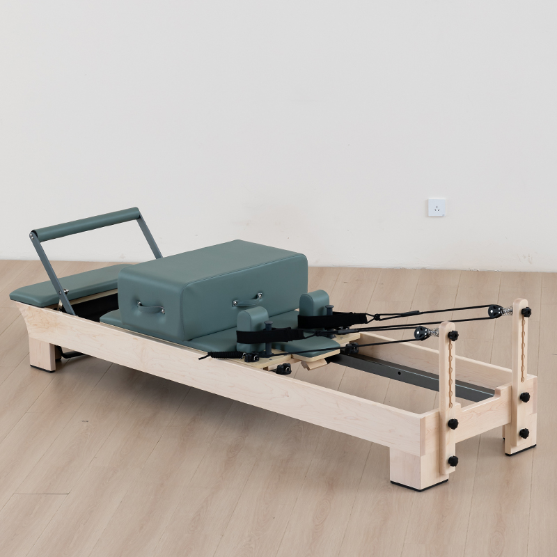 Wooden Pilates Reformer – Premium Solid Wood Frame
